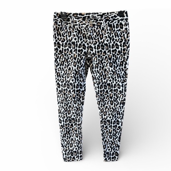 Cache Denim - Cache Animal Print Cropped Skinny Jeans